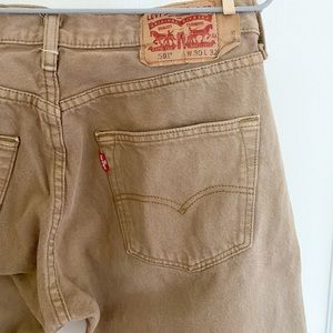 Levi’s 501 30x32 tan jeans